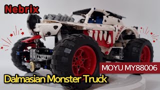 디자인 지린다 But.. 달마시안 몬스터 트럭 ⚡️ MOYU MY88006 Dalmasian Monster Truck Technic Brick - Minute Review