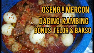 Resep OSENG MERCON DAGING Kambing & BONUS TELOR BAKSO!!