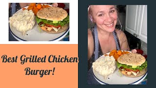 Best Grilled Chicken & Turkey Bacon Burger! #independenceday #cook #grill #yummy #burger #best