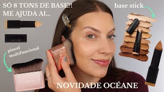 NOVA BASE STICK OCÉANE E SCULPTING BRUSH PINCEL MULTIFUNCIONAL OCÉANE ✨