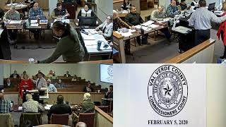 February 5, 2020 Commissioners Court Regular Term Meeting