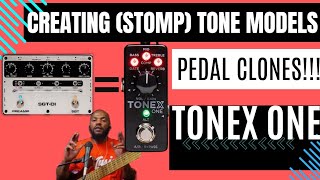 PT 1 "Crafting (Stomp) Tone Models Using "ToneX One"  Bass Demo | Review | Tutorial IK Multimedia