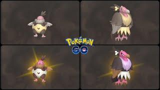 Pokemon Go: Evolving Normal & Shiny Vullaby into Normal & Shiny Mandibuzz