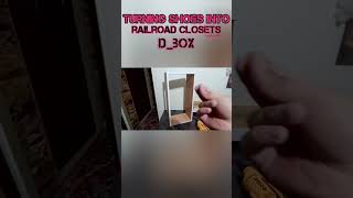 Making a rail closet || تبدیل جاکفشی به کمد ریلی || درست کردن کمد ریلی #shortvideo #shorts #short