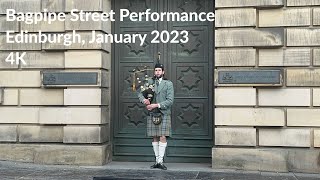 Bagpipe Street Performance, Edinburgh | 4K