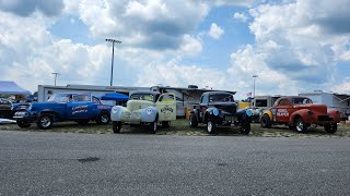 dragway42 rock n race 2024 Gassers Altereds Rails funnys pits race vid n pics