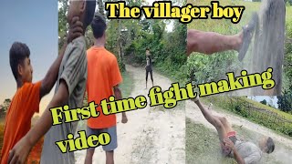 First time fight making video. The villager boy.