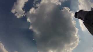 Cloud movement over Postavaru Peak, Poiana Brasov, August 6, 2012