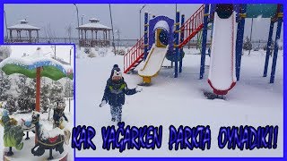 Parkta Kar Topu oynadık,Çocuk Oyun Parkı Videosu | Komik çocuk efe tv