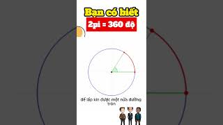 Bạn có biết - 2pi = 360 độ #shorts