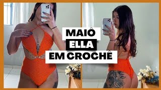 Maiô Ella em crochê (parte 02) Maio hot pants em crochê / saída de praia