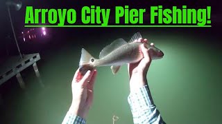 Arroyo City Speckled Trout Fishing Off a Pier!  Father and Son Fishing!