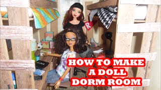 How To Make A Doll Dorm Room