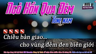 [Karaoke] Ngỏ Hồn Qua Đêm | Tone nam