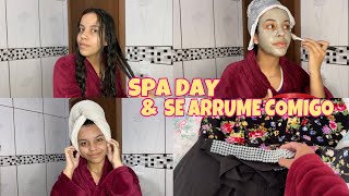 SPA DAY E SE ARRUME COMIGO REAL PRO DIA DAS MÃES : cuidados com a pele e cabelos 😍 | Gabi de Paula