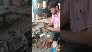 scooty engine fitting।  !!   head fitting video  #bike #femas #suzuki #subscribe #vairal