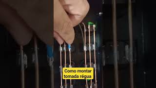 como montar tomada régua