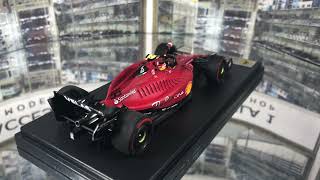 Looksmart 1/43 Carlos Sainz Jr Ferrari F1-75 2nd Bahrain Grand Prix 2022