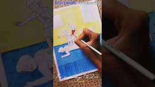 Drawing of childhood memories😍#shorts #youtubeshorts #Best childhood memories drawing😍🥰