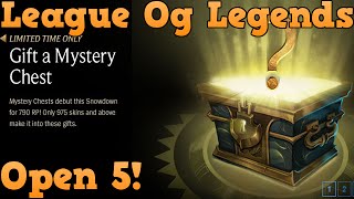 League Of Legends | 5 Mystery Chest Unboxing | K-9 Nasus, Teemo, Jax, Kayle, Lee Sin