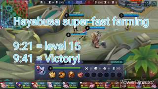 Hayabusa super fast farming and Victory!