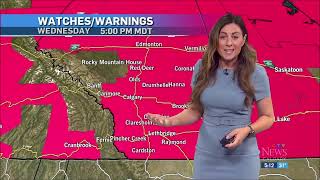 Danielle Savoni - CTV News Calgary - Weather - Wednesday, July 17, 2024.