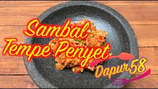 #reseptempe YANG BIKIN SEPIRING NASI GA CUKUP! SAMBAL TEMPE PENYET!!