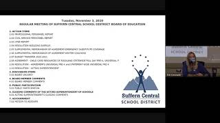 Suffern CSD BOE Live Stream 11-3-2020 part 2