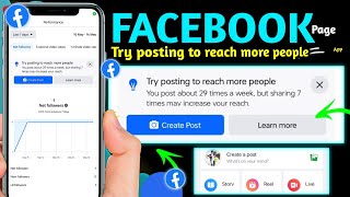 Try posting to reach more people facebook | facebook page Try posting to reach more people