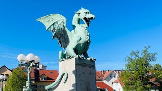 The dragons on the Dragon Bridge 🐉 ljubljana , Slovenia 🇸🇮