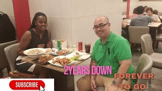 HAPPY SECOND YEAR ANNIVERSARY TO US (DINNER FOR TO