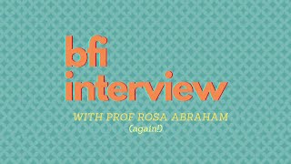 BFI Interview | Discussing the State of Working India Report with Prof Rosa Abraham