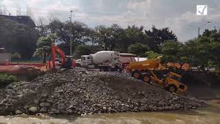 Cambuches del río Medellín entre las estaciones Industriales y Poblado del metro