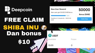 BURUAN CLAIM SHIBA INU AIRDROP CRYPTO TERBARU 2022 DEEPCOIN EXCHANGE