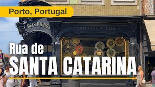 Rua de Santa Catarina | Walking Tour a partir da Praça da Batalha 💙 Porto, Portugal 🇵🇹