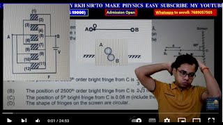 DOUBT OF CAPACITOR + COM + WAVE OPTICS OF CIRCULAR FRINDGES BY RKH SIR