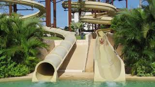 66 1/2 yr old man child at Dreams Playa Mujeres waterslides