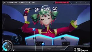 [Miku Rin Luka] Cool Medley - Cyber Rock Jam [Project Diva X] Perfect