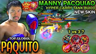 Paquito New Skin Manny Pacquiao FUNNEL |Paquito Gameplay| |Best Build| |Top Global| By: Yunan -MLBB