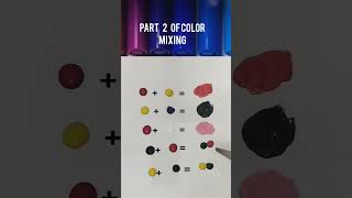 color mixing part 2 How to mixe colors l  Beginners guide #shorts #primarycolors