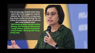 Sri Mulyani: 86 Persen BBM Subsidi Dinikmati Orang Kaya