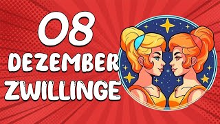 DU BEKOMMST EINEN HERZINFARKT❗️ ZWILLINGE ♊ HEUTE, 8. Dezember 2024