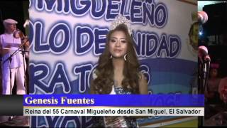 Carnaval de San Miguel USA, Saludo de Reina Genesis Fuentes