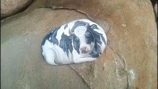 Rock art animal _ The Dairy Cows - HNAG79 #73