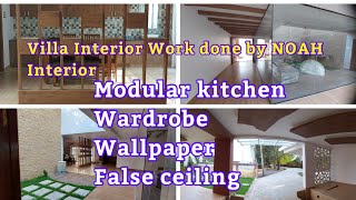 Best Villa Interior work completed/Wardrobe/Modular Kitchen | @NOAHInteriorOfficial