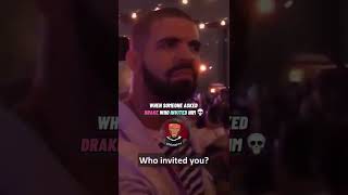 Drake got questioned for attending a party he wasn't invited too😂#drake #shorts #short