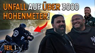 😂 UNFALL AUF 3000 HÖHENMETER! 🤣🏍 - Faak Road Trip [Teil 1] | Rock da Bike