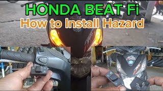 Paano magkabit ng hazard switch sa (HONDA BEAT Fi)