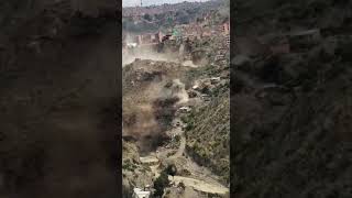 Deslizamiento de tierra en Bolivia la paz