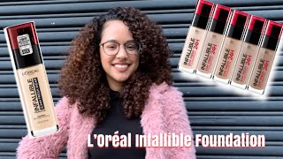 FULL DAY WEAR TEST: L’ORÉAL INFALLIBLE 24 HOUR FRESH WEAR FOUNDATION